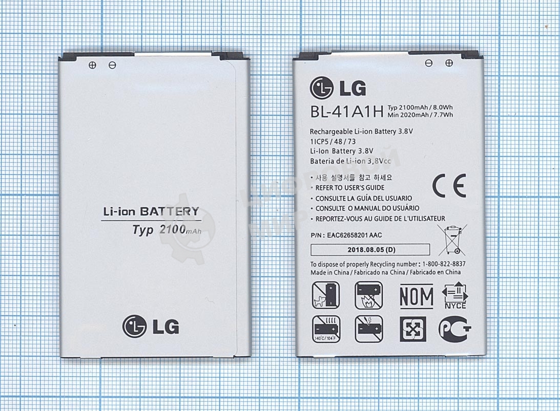 Аккумуляторная батарея BL-41A1H для LG Optimus F60 2100mAh 3,8V