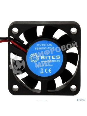 Вентилятор для корпуса 5bites FB4010S-12L2 черный 40мм 5000rpm 22db 2-pin