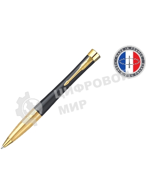 Ручка шариковая Parker Urban Core K314 (CW2143640) Muted Black GT M, синие чернила, подарочная коробка