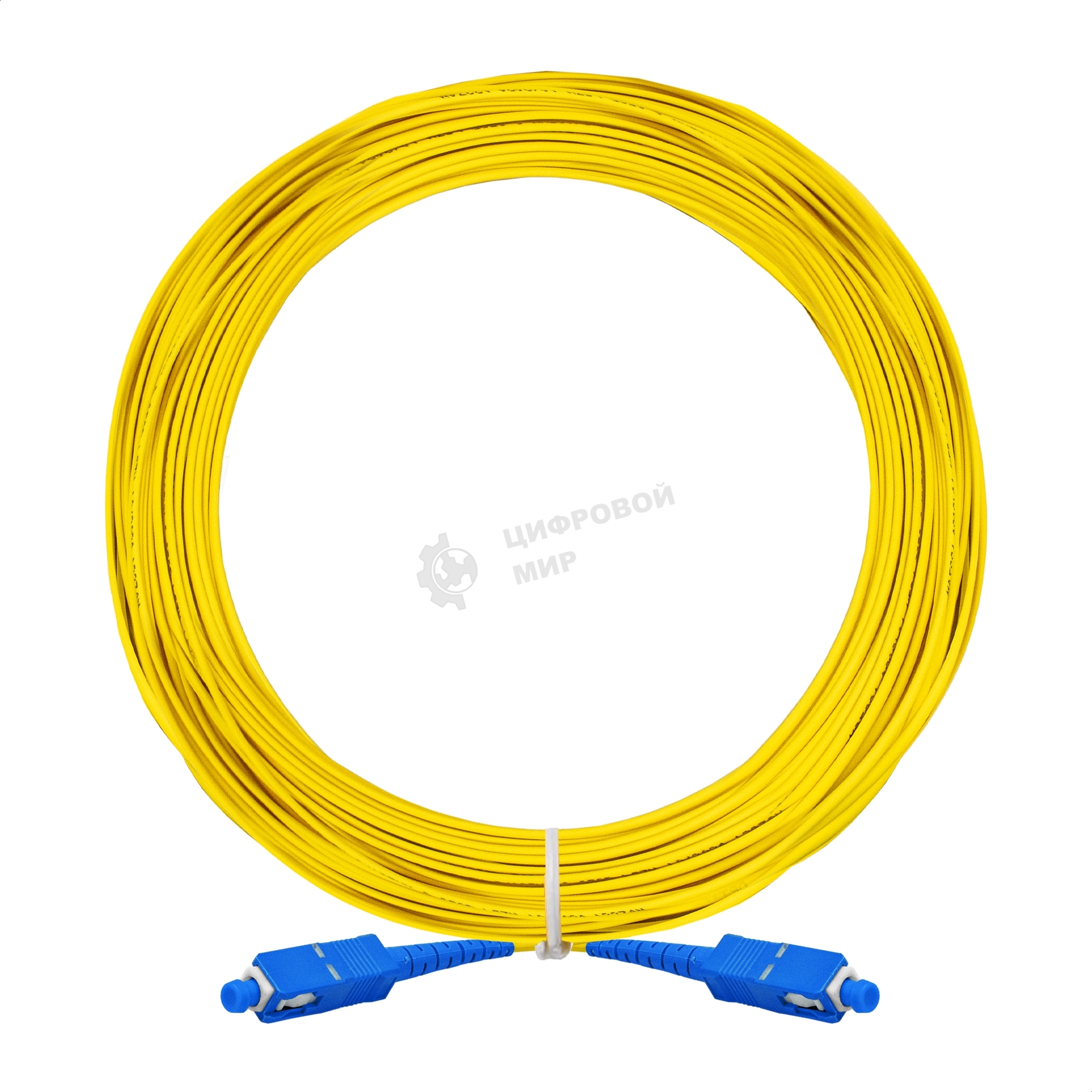 Патч-корд волоконно-оптический ExeGate FC-S-9-SC-SC-20M-LSZH (Шнур ВО SM 9/125 (OS2/G.652.D), SC/UPC-SC/UPC, Simplex, LSZH, 20 м)