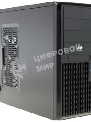 Компьютерный корпус Midi Tower InWin PE689 Black 750W P75F 80plus Gold USB3.0*2+A(HD)+front fan 120мм*1+rear fan 120мм*1+ 2*2SATA+1*1SATA+Intrusion Switch/holes for SL20” RACKMOUNT