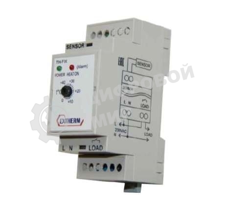 Термостат мех. для площадок; грунта; пола 16А на DIN-рейку Extherm Th-fix