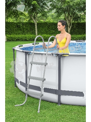 56950 BW, Bestway, Каркасный бассейн Steel Pro Max 427х107см, 13030л, фил.-насос 3028л/ч, лестница, тент, уп.1