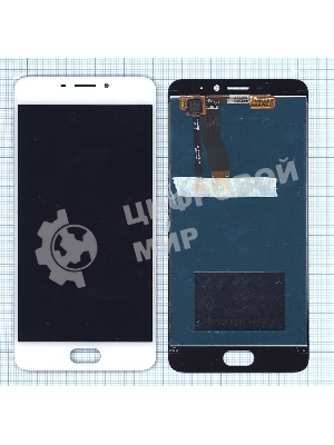 Дисплей для Meizu M5 Note белый