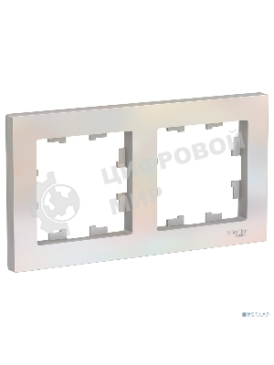 Рамка 2-м AtlasDesign универс. жемчуг SchE ATN000402