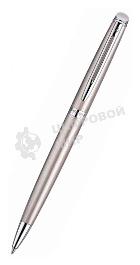 Ручка шариковая Waterman Hemisphere (CWS0920470) Steel CT M, синие чернила, подарочная коробка