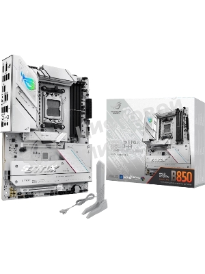 Материнская плата ASUS ROG STRIX B850-A GAMING WIFI, AM5, AMD B850, 4xDDR5, 2xSATA, 4xM.2, 1xPCIe 5.0 x16, 1xPCIe 4.0 x16, 1xPCIe x4, 1xDP, 1xHDMI, 1x2.5Gb LAN, 1xUSB-C 20Gbps, 1xUSB-C 10Gbps, 2xUSB-A 10Gbps, 4xUSB 5Gbps, 2xUSB-A 2.0, 3x3.5 мм, 7.1, ATX
