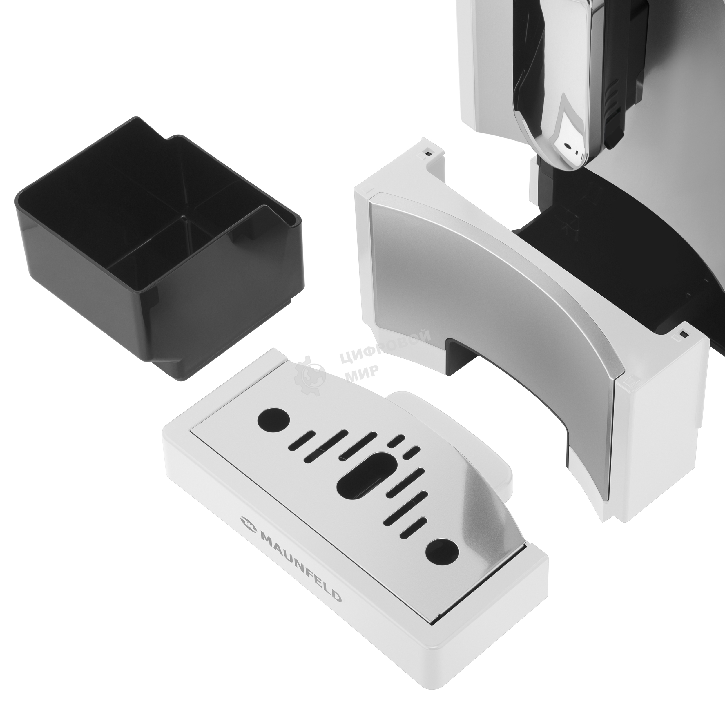 Кофемашина автоматическая Maunfeld MF-A8021CWH белый, исп. кофе - зерновой, 1.1 л, 1470 Вт, 19 бар