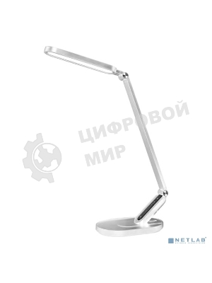 Настольный светильник Camelion KD-859 C01 белый LED (Свет-к наст.10Вт,230В,750лм,сенс.рег.ярк и цвет.темп,USB-5В,1А)
