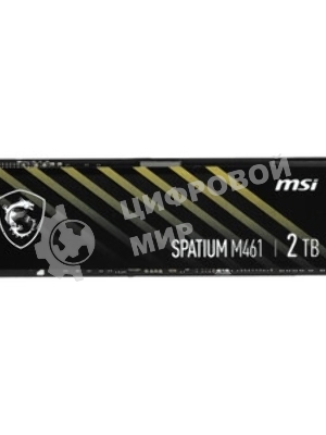 Накопитель SSD MSI SPATIUM M461, 2TB, M.2 2280, PCIe 4.0 x4, NVMe, R/W 5000/4200