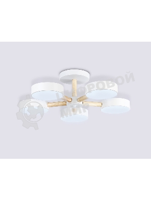 Светильник Ambrella light FL4825/5 WH белый 3000K-6400K 65W D580*160 (ПДУ ИК)