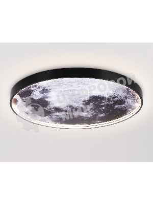 Настенно-потолочный светодиодный светильник Ambrella light FW11114 BK черный 38W LED 3000-6400K D600*38
