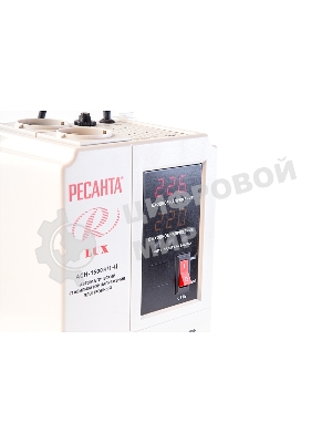 Стабилизаторы напряжения Ресанта АСН-1 500 Н/1-Ц 63/6/20 Стабилизатор Lux 220В±8%, Габариты 206х133х230, Вес 4,5кг