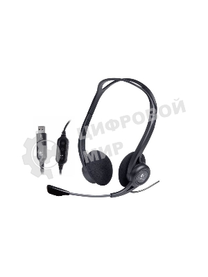 Гарнитура Logitech PC Headset 960 Stereo чёрный, проводная, USB