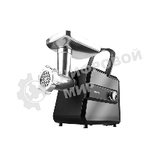 Мясорубка электрическая Centek CT-1623 серый, 2200 Вт, 2.2 кг/мин, реверс, защита от перегрузки, металлический лоток, насадки - 4