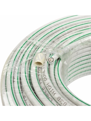 Кабель коаксиальный PROconnect SAT 703B, 75 Ом, CCS/Al/Al, 75%, бухта 50 м, белый