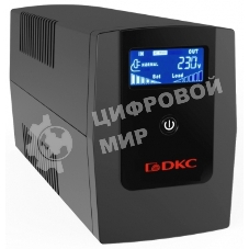 Источник бесперебойного питания ИБП Info LCD 1500В.А IEC C13 (4) USB + RJ45 DKC INFOLCD1500I