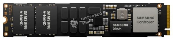 Накопитель SSD Samsung Enterprise PM9A3, 960Gb, M.2 22110, PCIe 3.0 x4, NVMe, R/W 5000/1400 Mb/s OEM