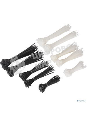 Стяжка (хомут) нейлоновая ExeGate CV66-200x4.8W (нейлон 6.6, 200x4.8 мм, неоткрывающаяся, halogen free, -40°C - +85°C, белая, 100 шт)