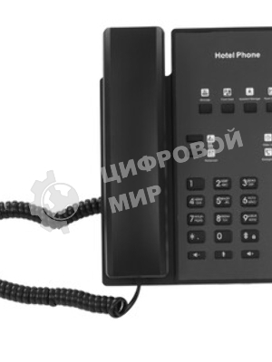 Телефон IP Fanvil H1 черный (H1 HOTEL PHONE) (упак.:1шт)