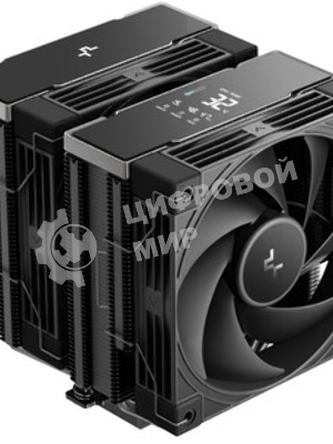 Кулер для процессора DEEPCOOL AK620 G2 DIGITAL NYX LGA1851/1700/1200/115X/AM5/AM4 (8шт/кор, TDP 260W, PWM, DUAL Fan 120мм, 6 тепл. трубок, Copper Base, черный) RET (R-AK620G2-BKNNMN-GJD-1)