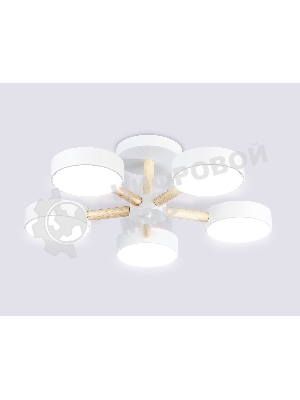 Светильник Ambrella light FL4825/5 WH белый 3000K-6400K 65W D580*160 (ПДУ ИК)