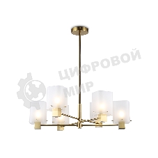 Люстра Ambrella light LH57031/6 BS/SM латунь/дымчатый E14/6 max 40W D690*690