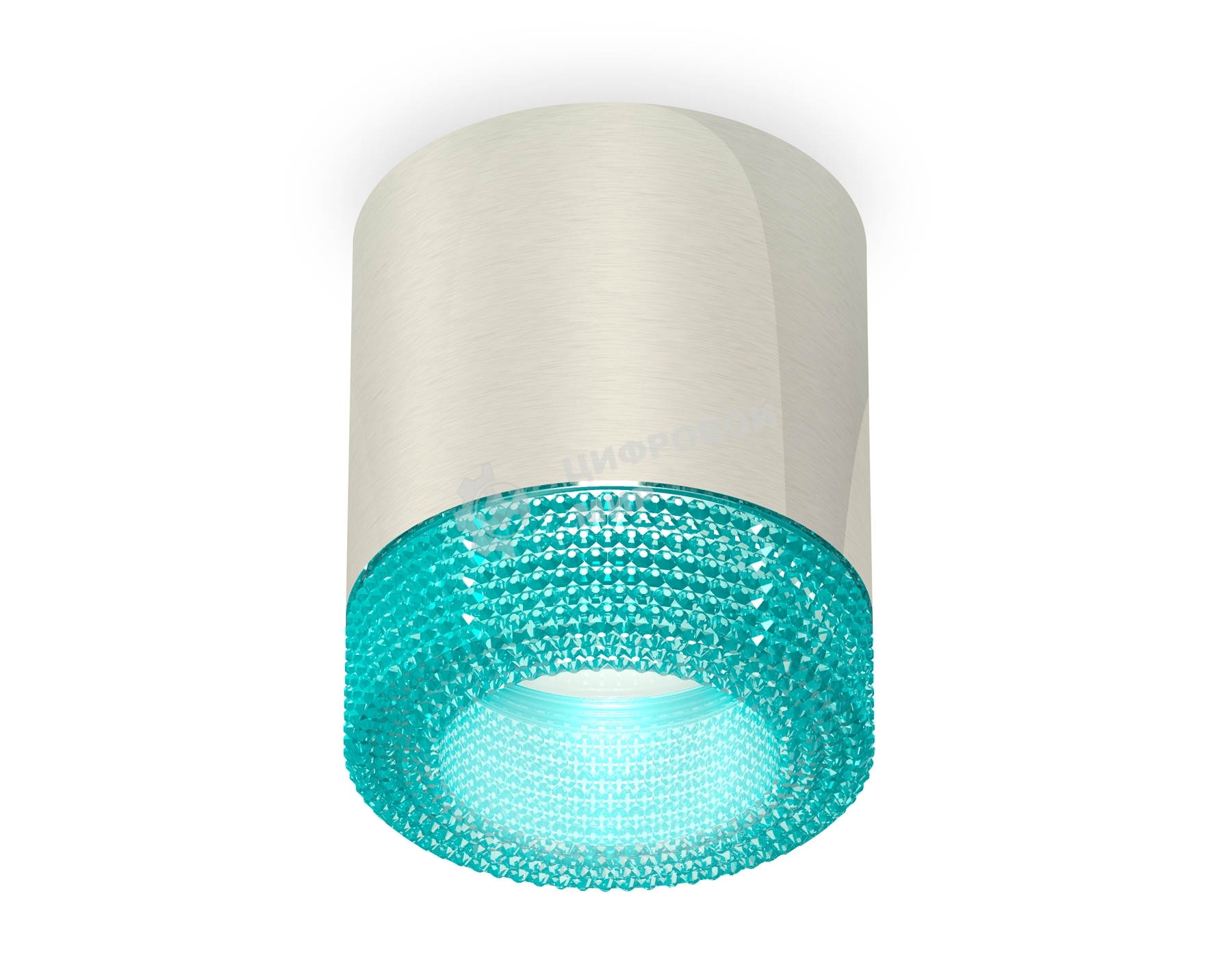 Светильник Ambrella Light XS7405005 PSL/BL серебро полированное/голубой MR16 GU5.3 (C7405, N7194)