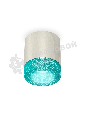 Светильник Ambrella Light XS7405005 PSL/BL серебро полированное/голубой MR16 GU5.3 (C7405, N7194)