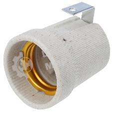 Патрон керамический E27 Rexant с держателем