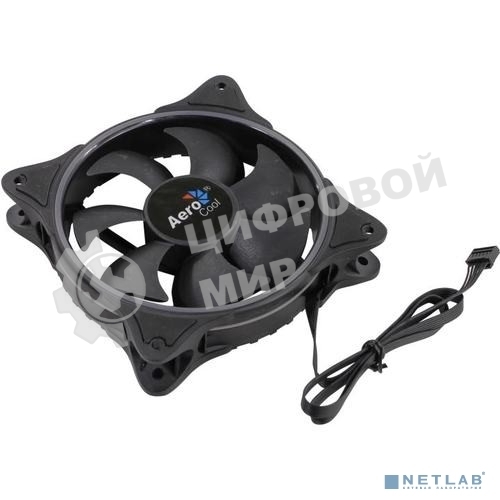 Вентилятор для корпуса Aerocool/Formula Eclipse 12 черный, 120 мм, 1200 об/мин, 19.8 дБ, 6 pin