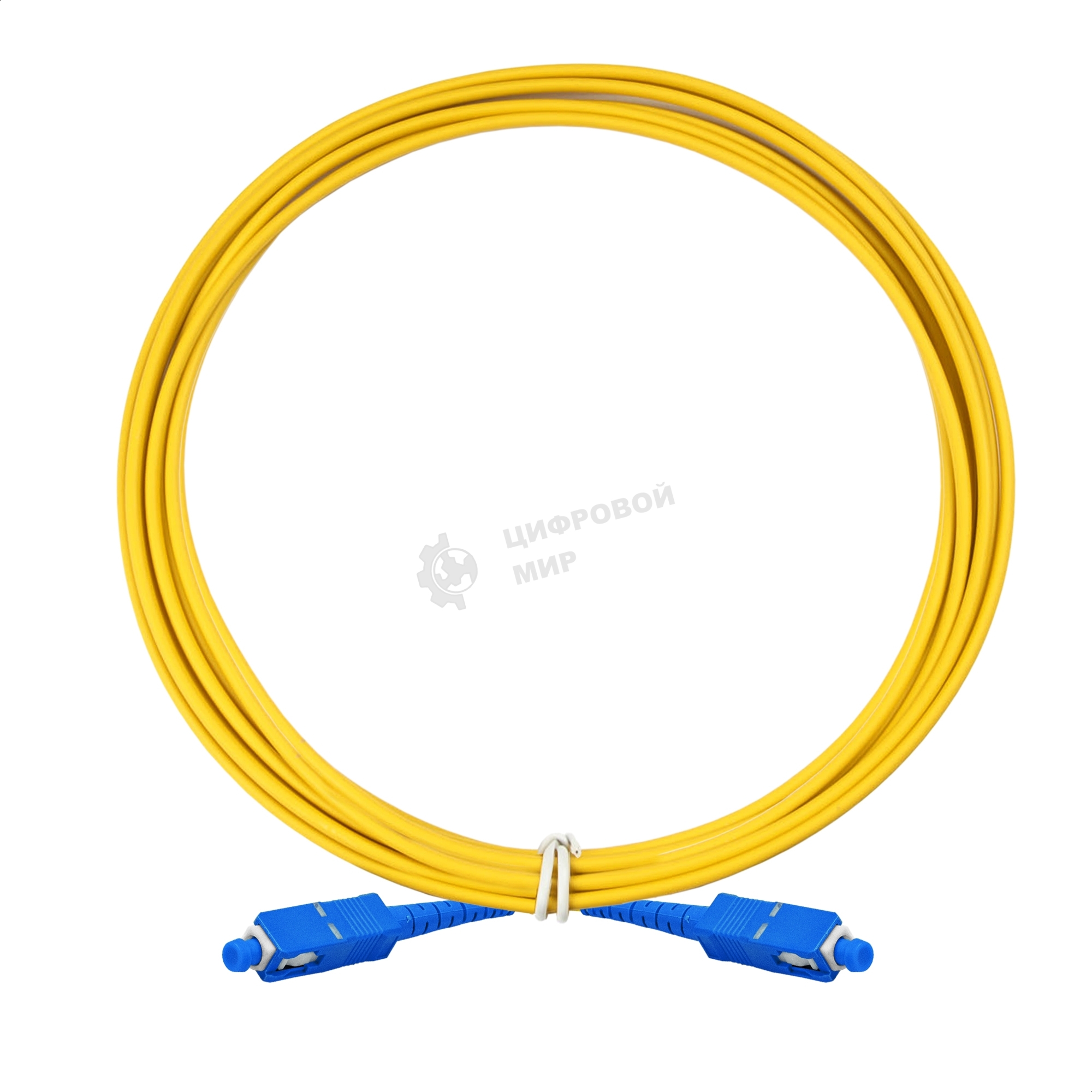 Патч-корд волоконно-оптический ExeGate FC-S-9-SC-SC-5M-LSZH (Шнур ВО SM 9/125 (OS2/G.652.D), SC/UPC-SC/UPC, Simplex, LSZH, 5 м)