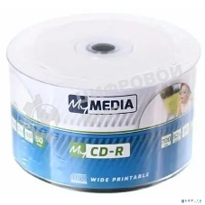 Диск CD-R MyMedia 700Mb 52x Pack wrap (50шт) Printable (69206)