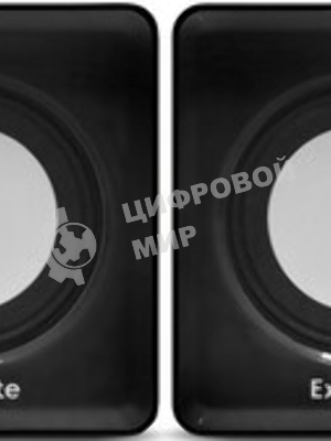 Акустическая система 2.0 ExeGate EX287057RUS Disco 140 Black (питание USB, 2х3Вт (6Вт RMS), 100-20000Гц, черный)