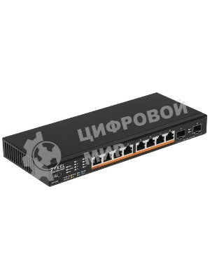 Коммутатор Zyxel XMG1915-10EP-EU0101F (L2+) 8x2.5 Гбит/с 2SFP+ 8PoE++ 130W управляемый