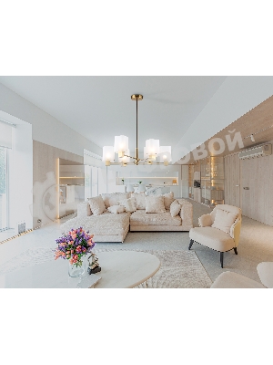 Люстра Ambrella light LH57031/6 BS/SM латунь/дымчатый E14/6 max 40W D690*690
