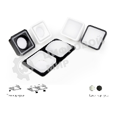 Насадка для корпуса светильника N7715 SWH белый песок 70*70mm H26mm Out2mm MR16