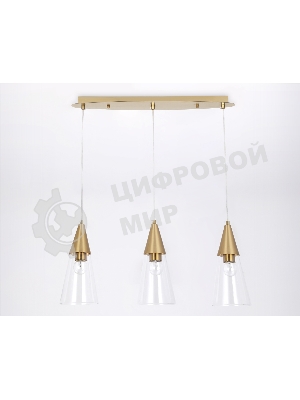 Светильник подвесной TR3669/3 BS/CL латунь/прозрачный E14/3 max 40W 590*120*850