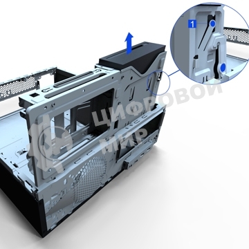Компьютерный корпус Desktop InWin/Powerman EL501BK PM-300ATX U3.0*2AXXX Slim Case 6116779