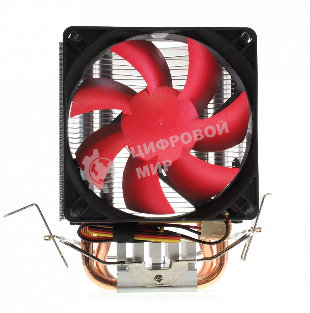 вентилятор CROWN Кулер для процессора CM-92 (Для Intel и AMD, TDP до 95 Ватт, 2шт. медных теплопроводных трубок, Гидродинамическии подшипник, Размер: 117*79*113 мм)