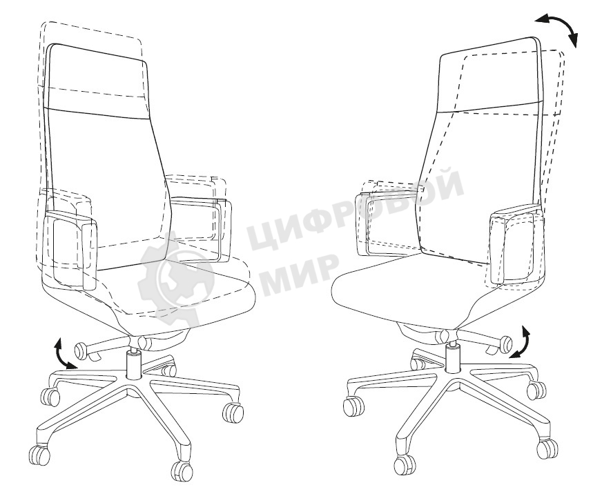 Кресло руководителя Бюрократ JONS/BEIGE бежевый, кожа, крестовина алюминий