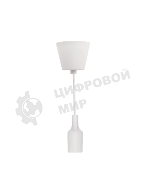Патрон E27 Rexant силиконовый со шнуром 1 м белый