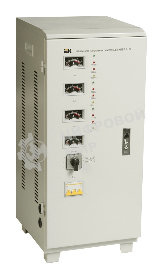 Стабилизатор напряжения СНИ 3/380 7.5кВА 3ф ИЭК IVS10-3-07500