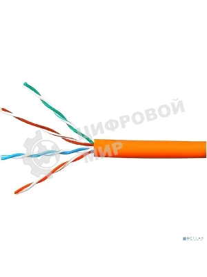 Кабель Cablexpert UPC-5051E-LSZH-4-CU indoor, UTP-LSZH 4x2x0.51, медный, кат.5e, однож., 305м, box, оранжевый