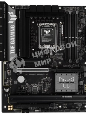 Материнская плата ASUS TUF GAMING B860-PLUS WIFI, LGA 1851, Intel B860, 4xDDR5, 4xSATA, 3xM.2, 1xPCIe 5.0 x16, 1xPCIe 4.0 x16, 1xDP, 1xHDMI, 1x 2.5Gb LAN, 1xUSB 20Gbps, 2xUSB 10Gbps, 3xUSB 5Gbps, 2xUSB 2.0, 5x3.5 мм, 7.1, ATX