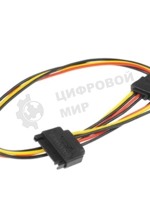 Удлинитель кабеля питания SATA Cablexpert CC-SATAMF-02, 15pin(M)/15pin(F), 50 см