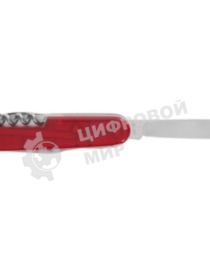 Нож перочинный Victorinox Huntsman (1.3713.T) 91мм 15функций красный полупрозначный карт.коробка