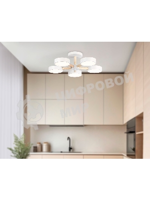 Светильник Ambrella light FL4825/5 WH белый 3000K-6400K 65W D580*160 (ПДУ ИК)