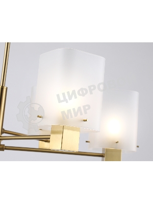 Люстра Ambrella light LH57031/6 BS/SM латунь/дымчатый E14/6 max 40W D690*690