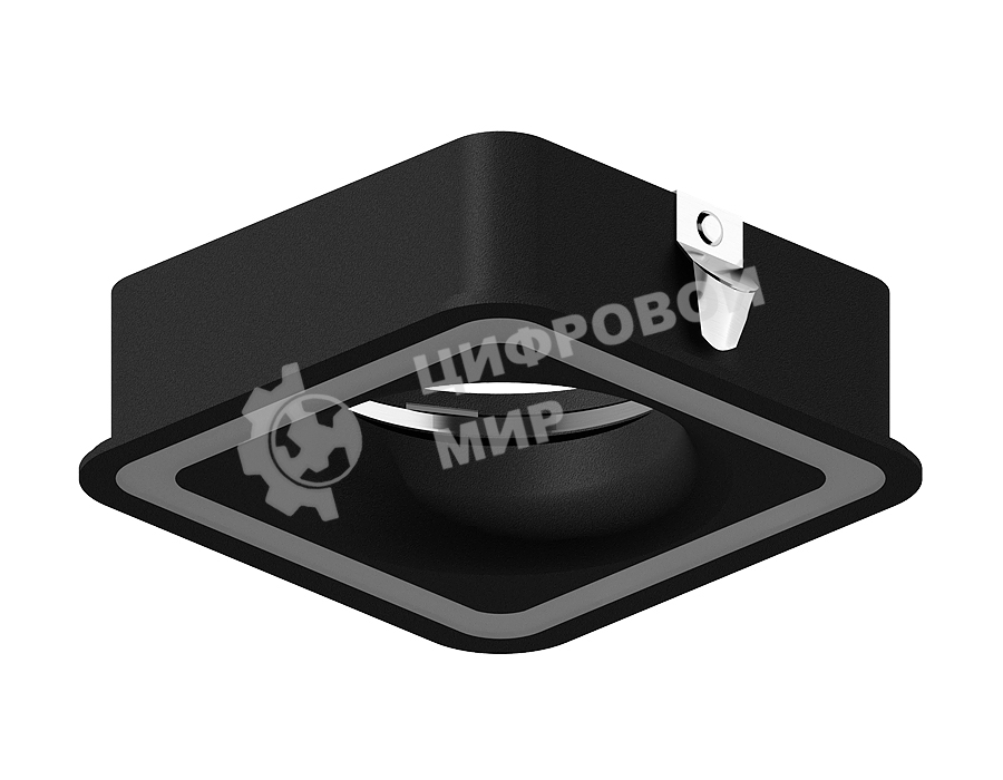 Насадка для корпуса светильника N7716 SBK черный песок 70*70mm H26mm Out2mm MR16